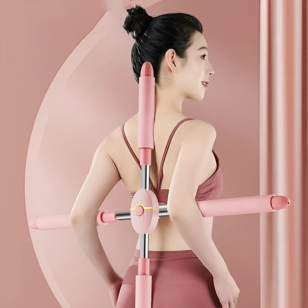 Children's adjustable open back fitness stick for body shaping with TPE and PP construction
