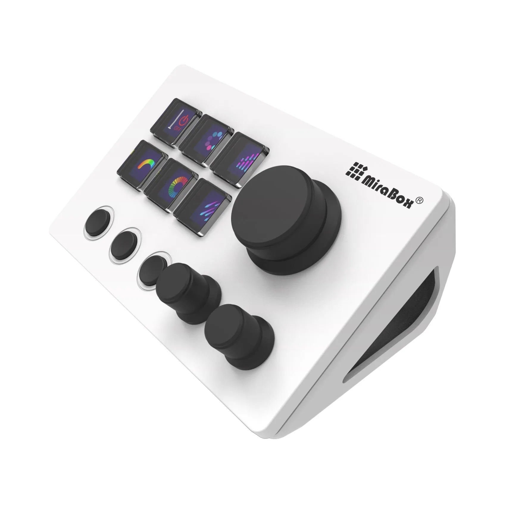 Visual Keyboard N3 silicone USB keypad with mounting bracket in black or white colour