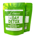 Box of 14-day herbal detox diet tea containing 14 individual sachets