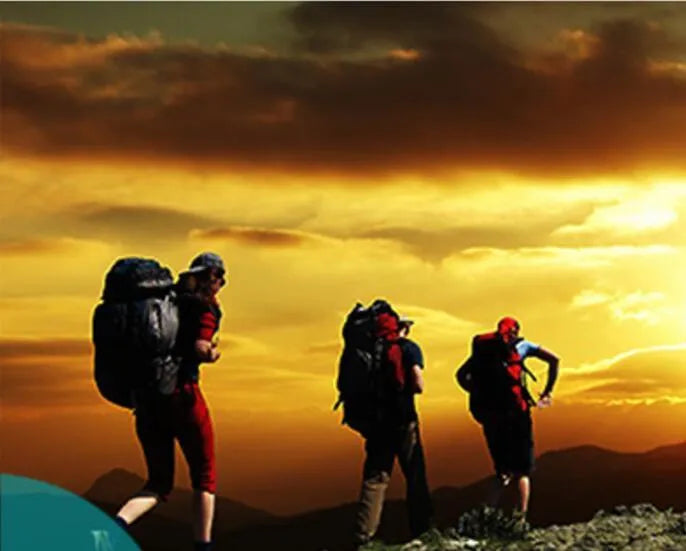 Aluminium alloy rechargeable LED headlamp with adjustable headband on black background