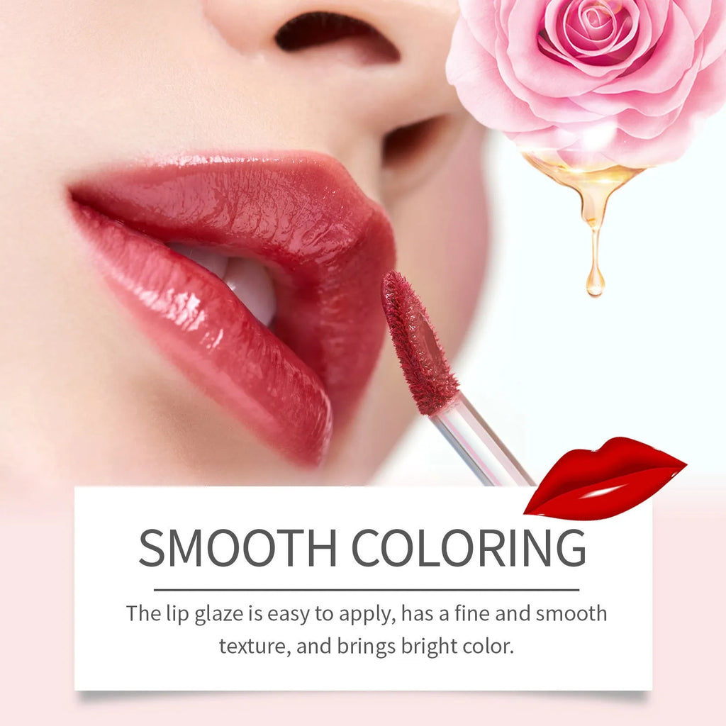 Double-headed lip liner and lip lacquer pen, a lipstick with three colour options.