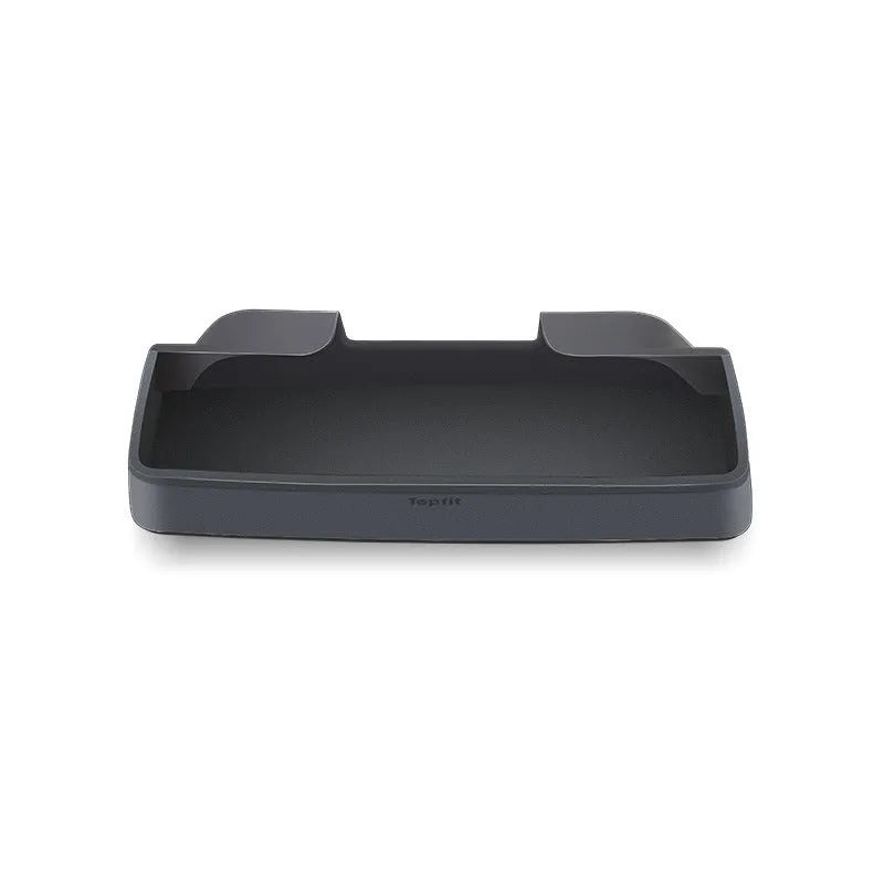 Black silicone glasses storage case mounted inside a Tesla Model 3/Y centre armrest console.