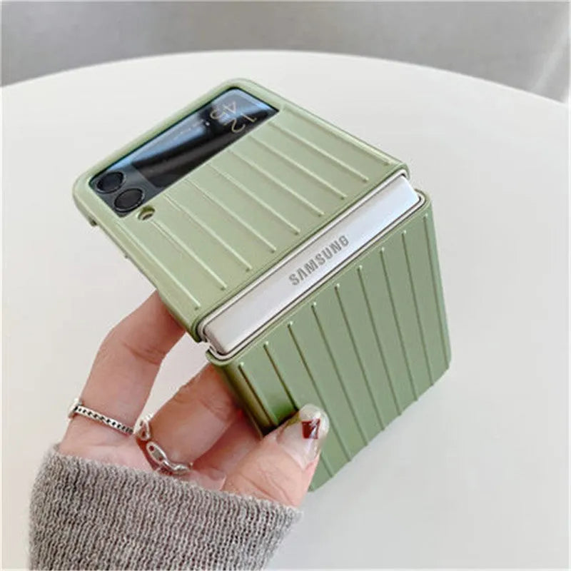 Samsung Z Flip3 ultra-thin flip phone case in seven solid colour options