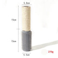 Brown sisal scratching post for cats measuring 30cm tall with natural fibre scratching surface