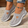 Women's mesh T-strap casual flats with soft PVC sole in multiple colour options