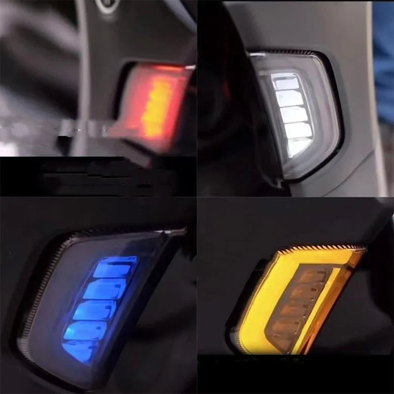 Yamaha NMAX155 LED turn signal lights in white yellow, blue yellow, and red yellow colour options