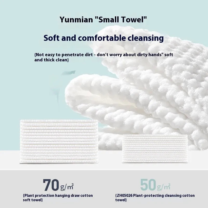Disposable face cloth roll with 100 sheets, hanging removable design, thickening viscose polyester blend material