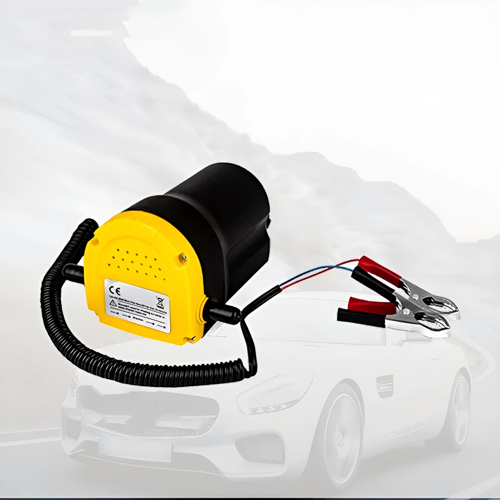 12V electric self-priming oil gear pump with plastic body for engine oil transfer