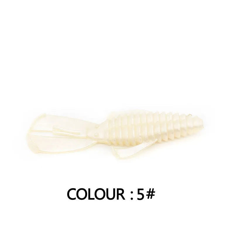 8cm PVC soft plastic fishing lure in multiple colour options for freshwater and saltwater angling