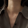 S925 silver oval pendant necklace with jelly opal in gold or white gold colour