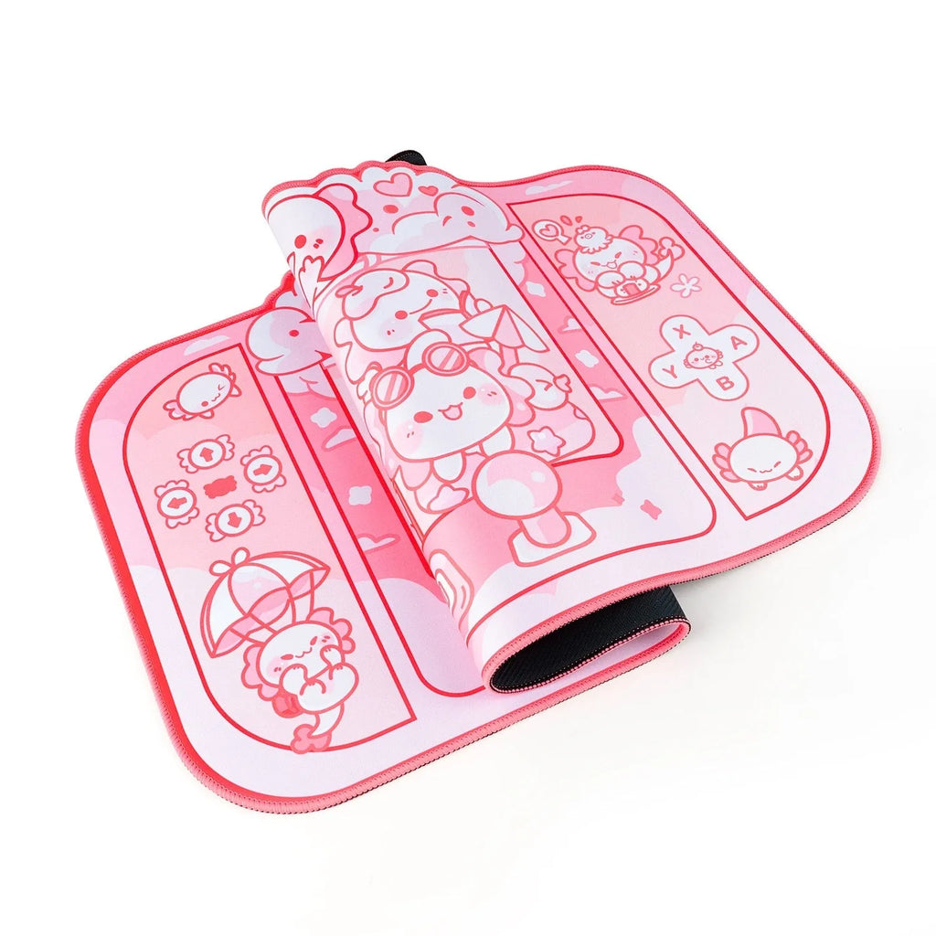 Hexagonal dragon crane machine anime cartoon large mouse pad 75x40cm with wrist support