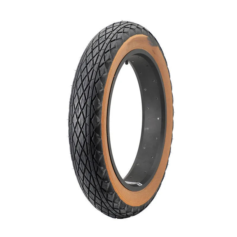 Brown skin edge pattern 20x4.0 inch rubber tyre for snowmobiles and electric beach cars