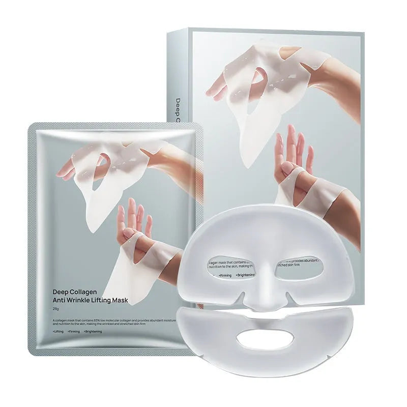 Collagen anti-wrinkle moisturising sheet facial mask with 28ml serum content