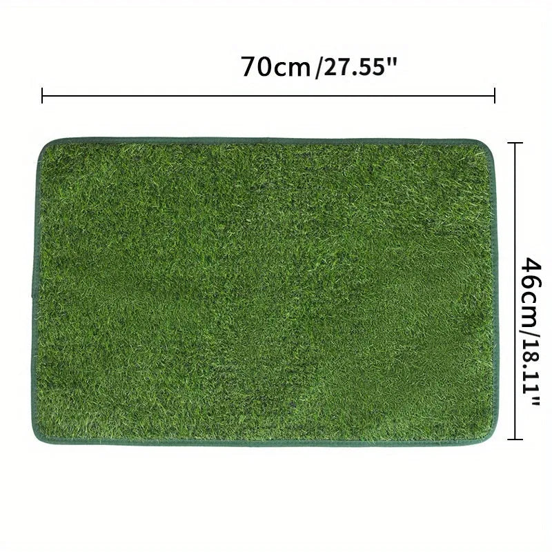 Artificial grass dog and cat toilet training mat with waterproof backing in multiple sizes