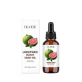 30ml bottle of clear guava seed oil facial serum with dropper