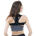 Black adjustable posture correction strap for upper back and shoulder support