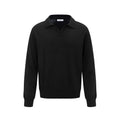 Loose all-matching bottoming shirt pullover sweater in chemical fibre blend fabric