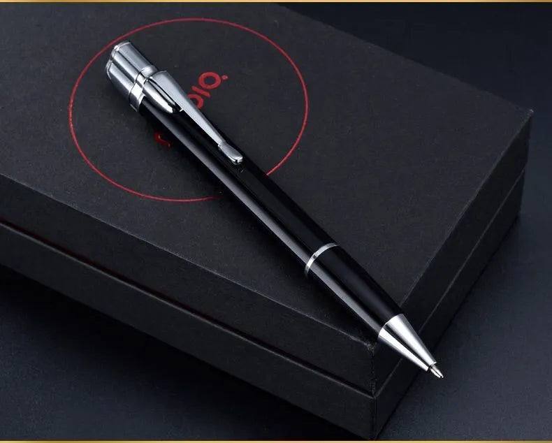 Metal refillable jet lighter pen with keychain in various colours
