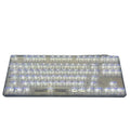 Universal 132 key transparent plastic keycap set for mechanical keyboards