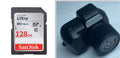 Black Y3000 HD outdoor sports camera with LCD screen on a plain background