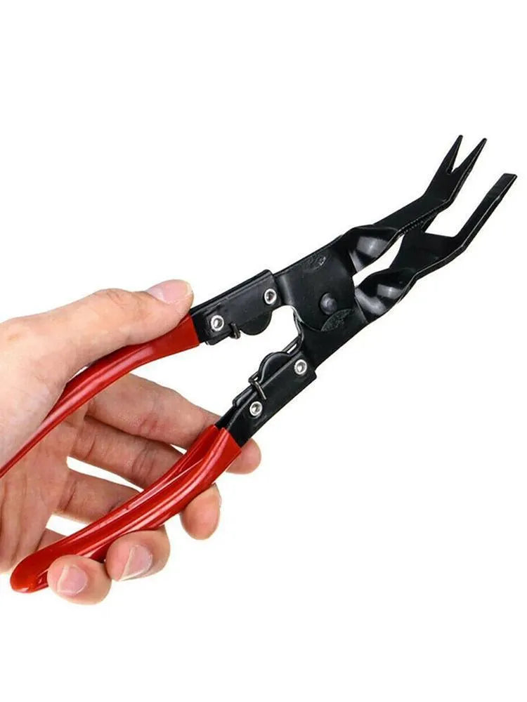 Blue 235mm car door panel removal pliers with forged steel construction
