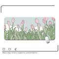Oversized cute student desk mat in X178 colour on a desk with laptop and mouse.