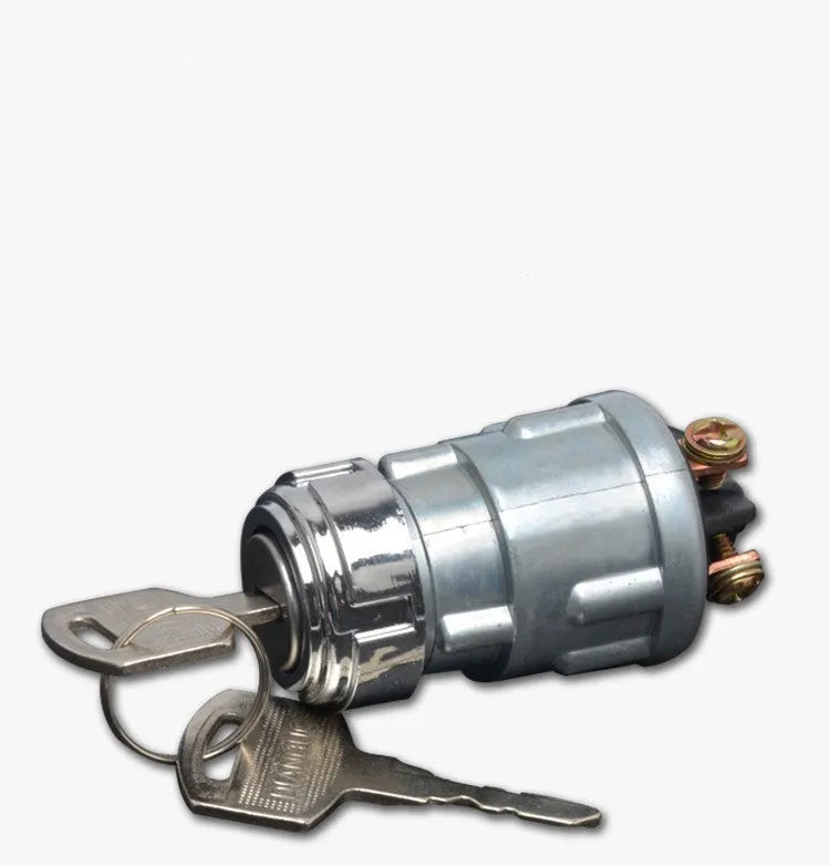 Pure copper automotive ignition switch lock with key for JK423 upgrade.