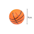 Interactive glowing bouncy ball transforming to flying disc dog toy with 9cm diameter plastic construction