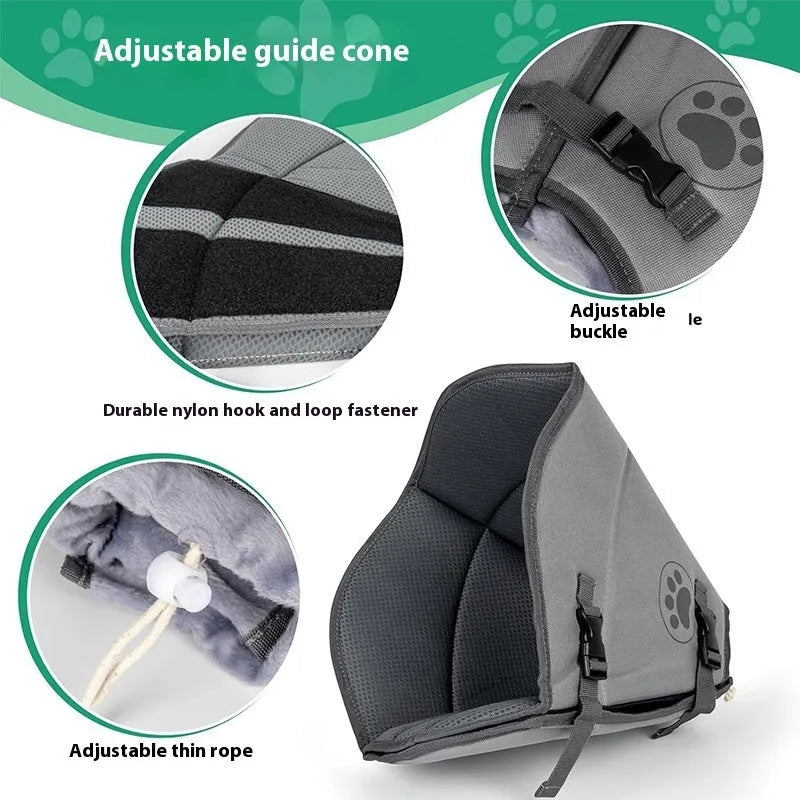 Adjustable polyester pet sterilization collar ring shown in a casual style, available in single or double layer.