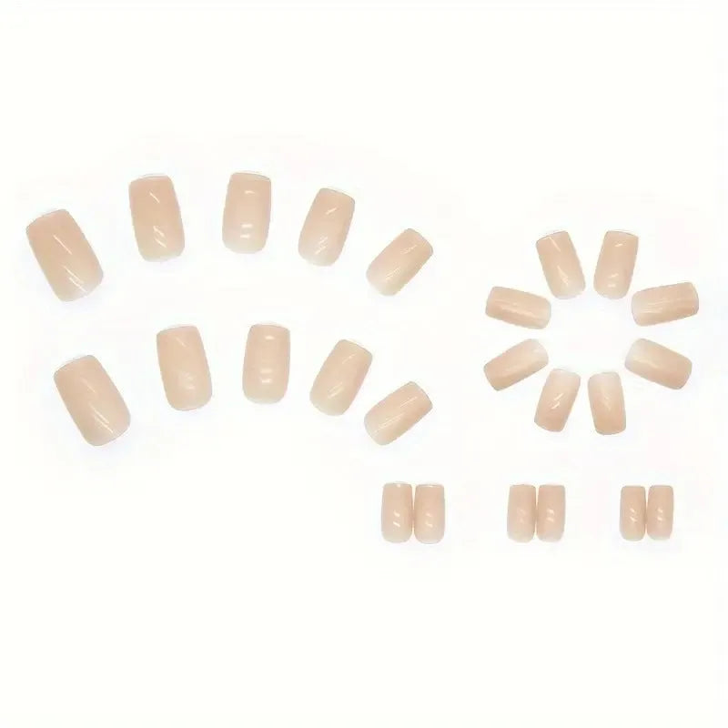 Plastic false nail art set in solid colour MY119 for ladies DIY manicure