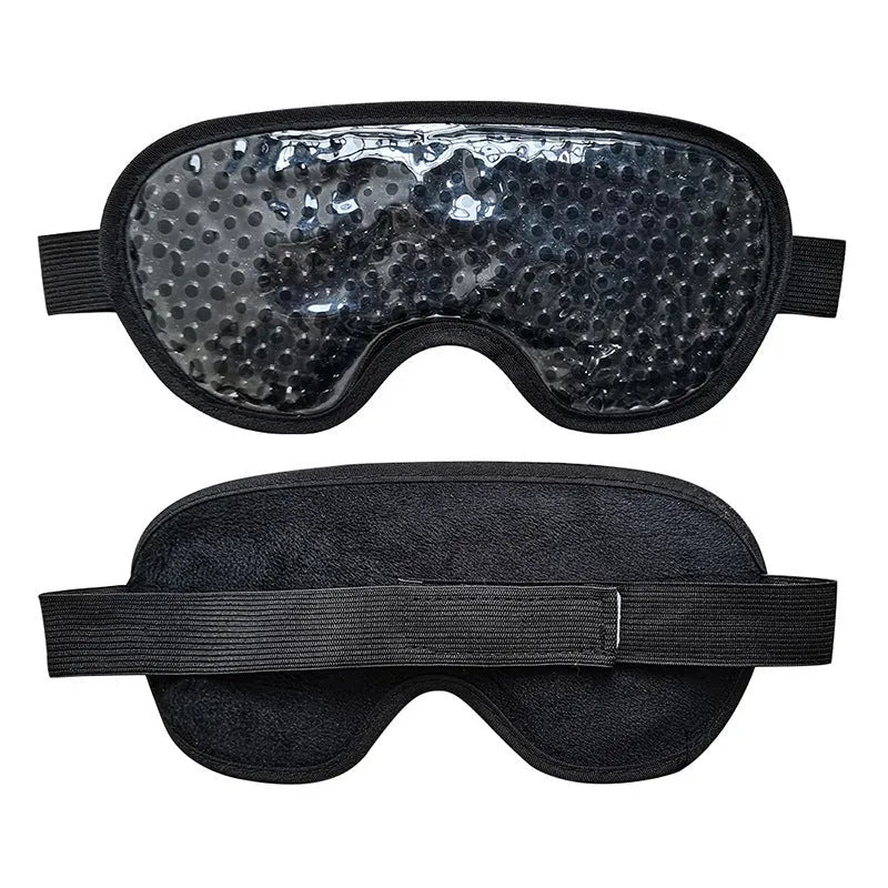 White portable eye compress device with rechargeable battery and included eye mask