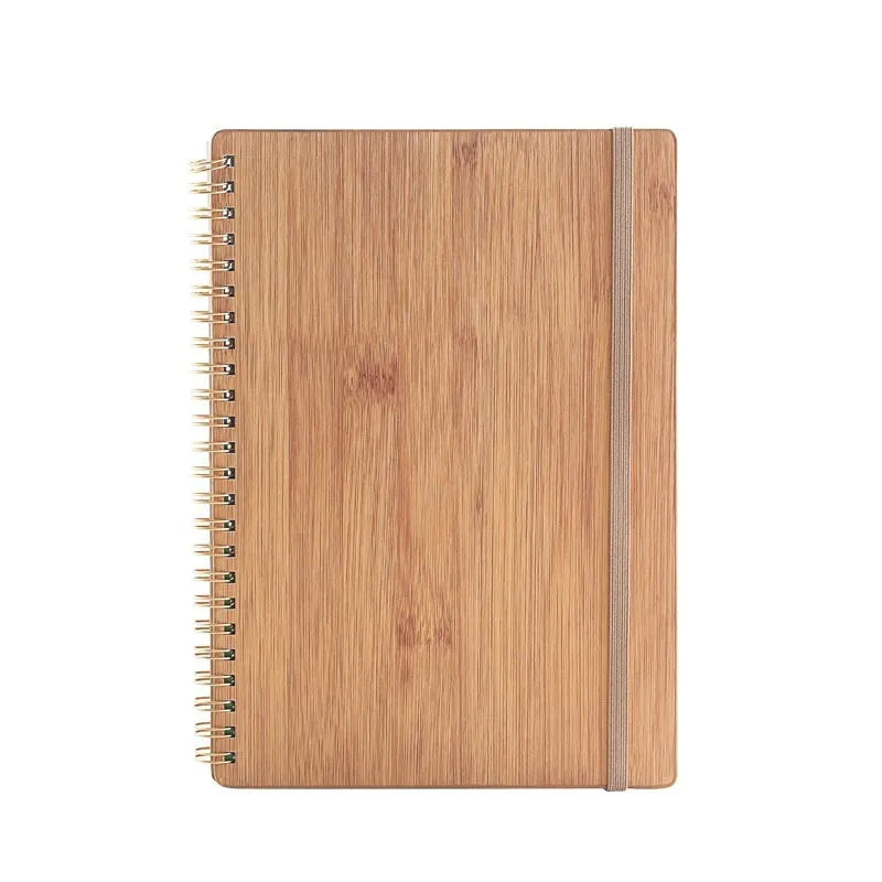 Erasable rock paper coil notebook with custom cover options, shown with a pen.