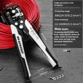 Automatic wire stripping pliers with high-carbon steel blades for electrical work
