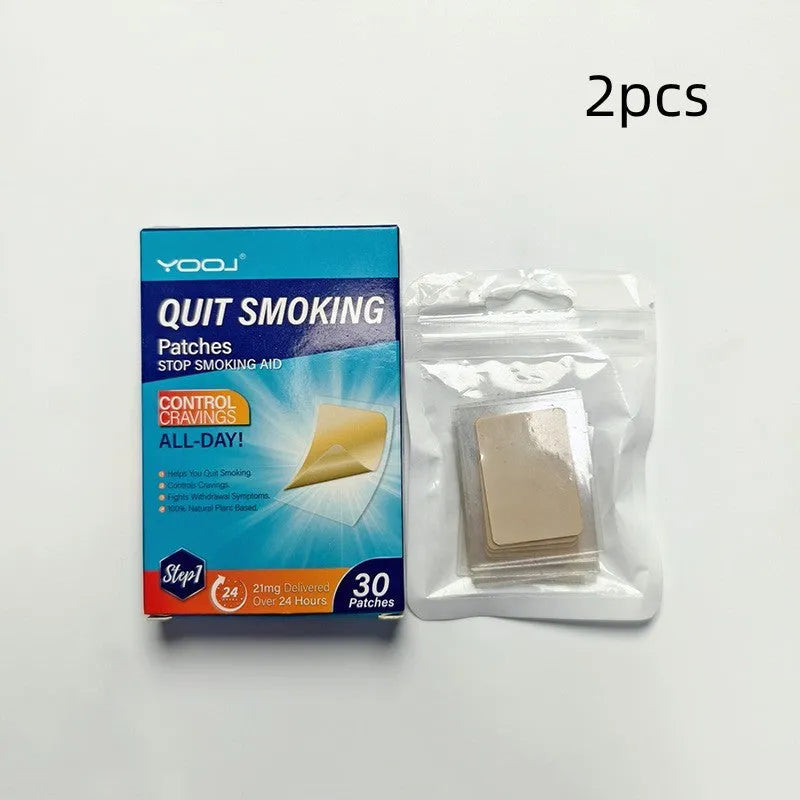 30-piece plant extract nicotine patch box for smoking cessation therapy