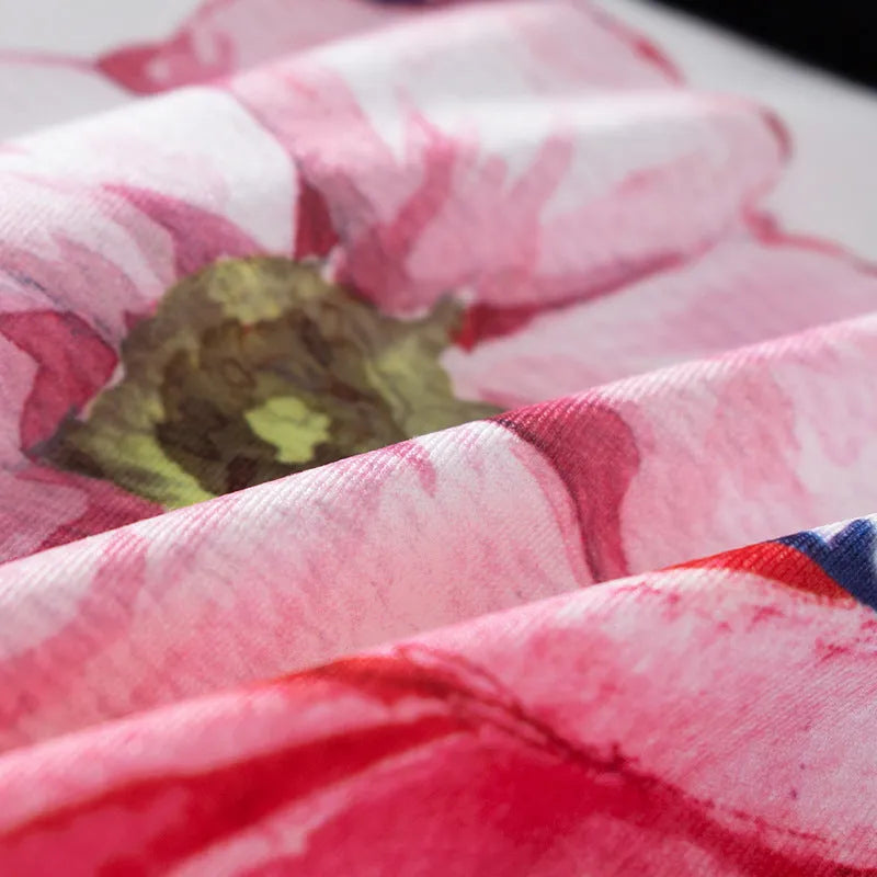 Men's ice silk underwear with fashion printing in mid waist design