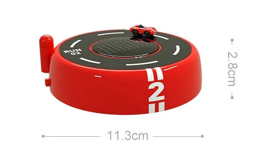 Round solar-powered car aromatherapy decoration in black colour with modern design