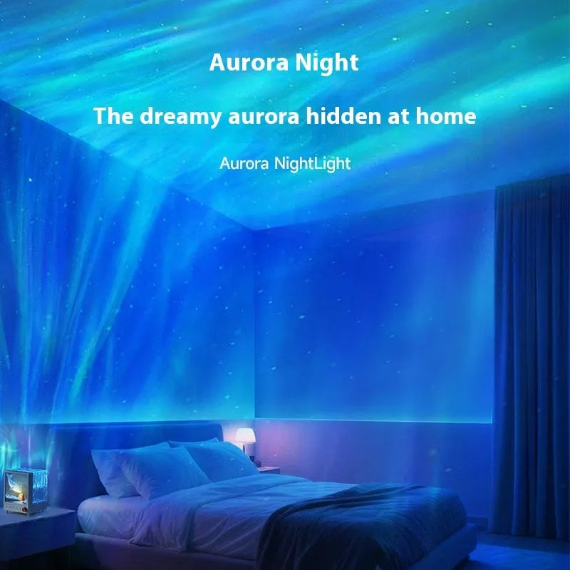 Aurora Treasure Box star sea whale projection lamp showing compact design with Bluetooth connectivity