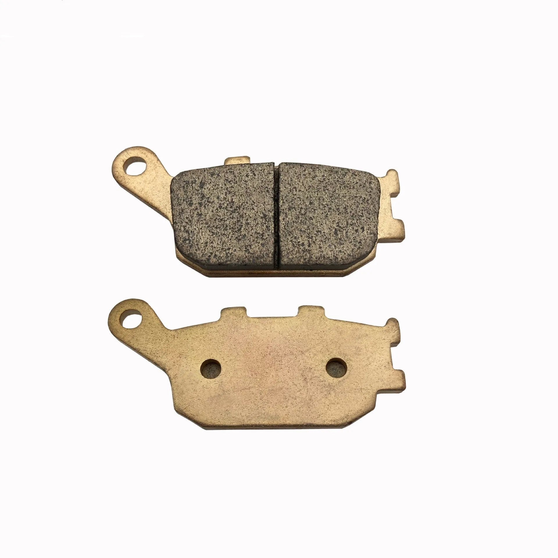 Set of asbestos-free sintered metal motorcycle brake pads for Honda CBR954RR rear wheel.