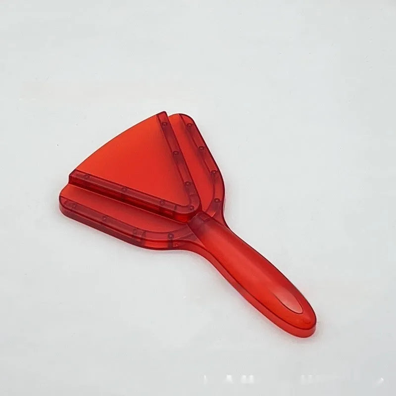 Adjustable telescopic bottle and can opener tool in red, transparent, or grey ABS plastic on a plain background.