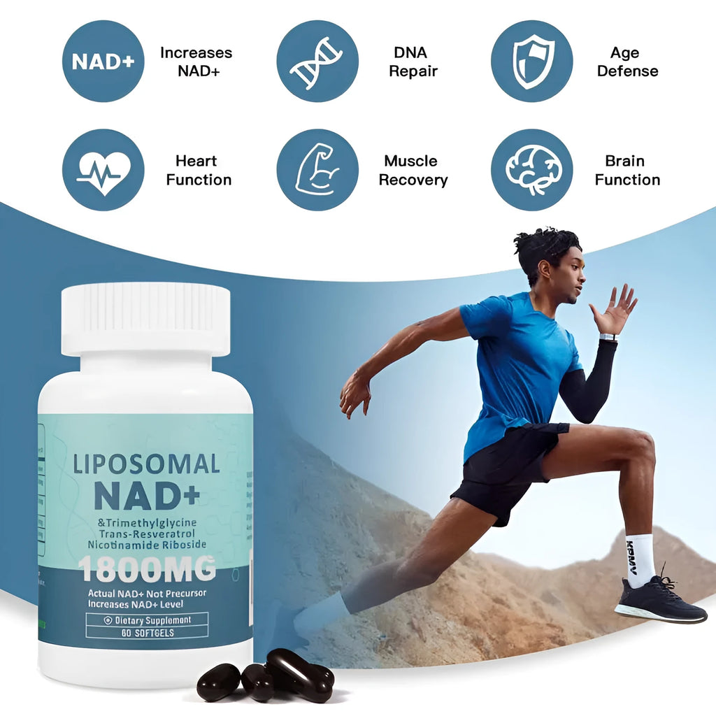 Bottle of Nicotinamide Mononucleotide Gel capsules with a choice of 60 or 120 pieces.