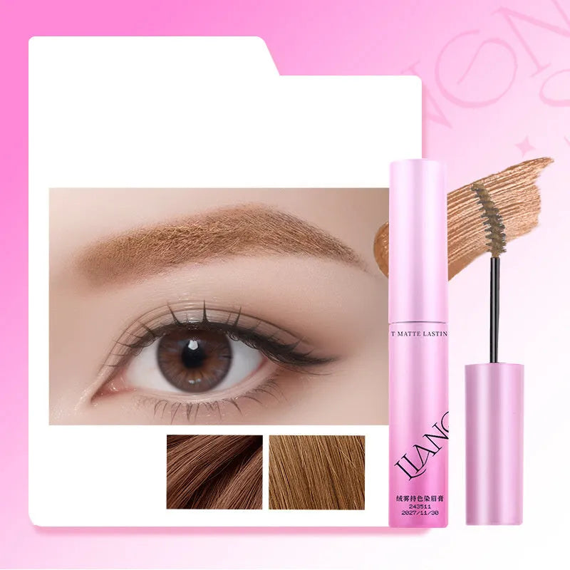 Velvet matte eyebrow cream pot in four neutral shades with 4.5g net content