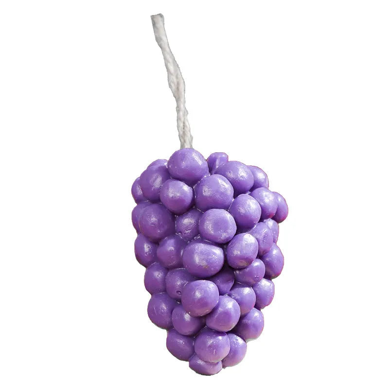 Grape handmade soap bar in purple or green colour weighing 80g