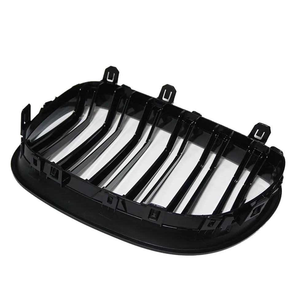 BMW 5-Series black carbon fibre shield grille for E60 E66 2004-2009 models