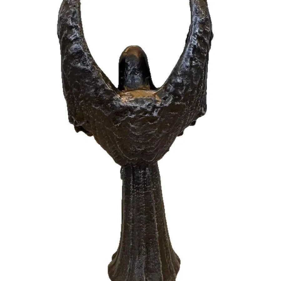 Dark Angel resin statue ornament measuring 6.5×5×17 cm with solid construction