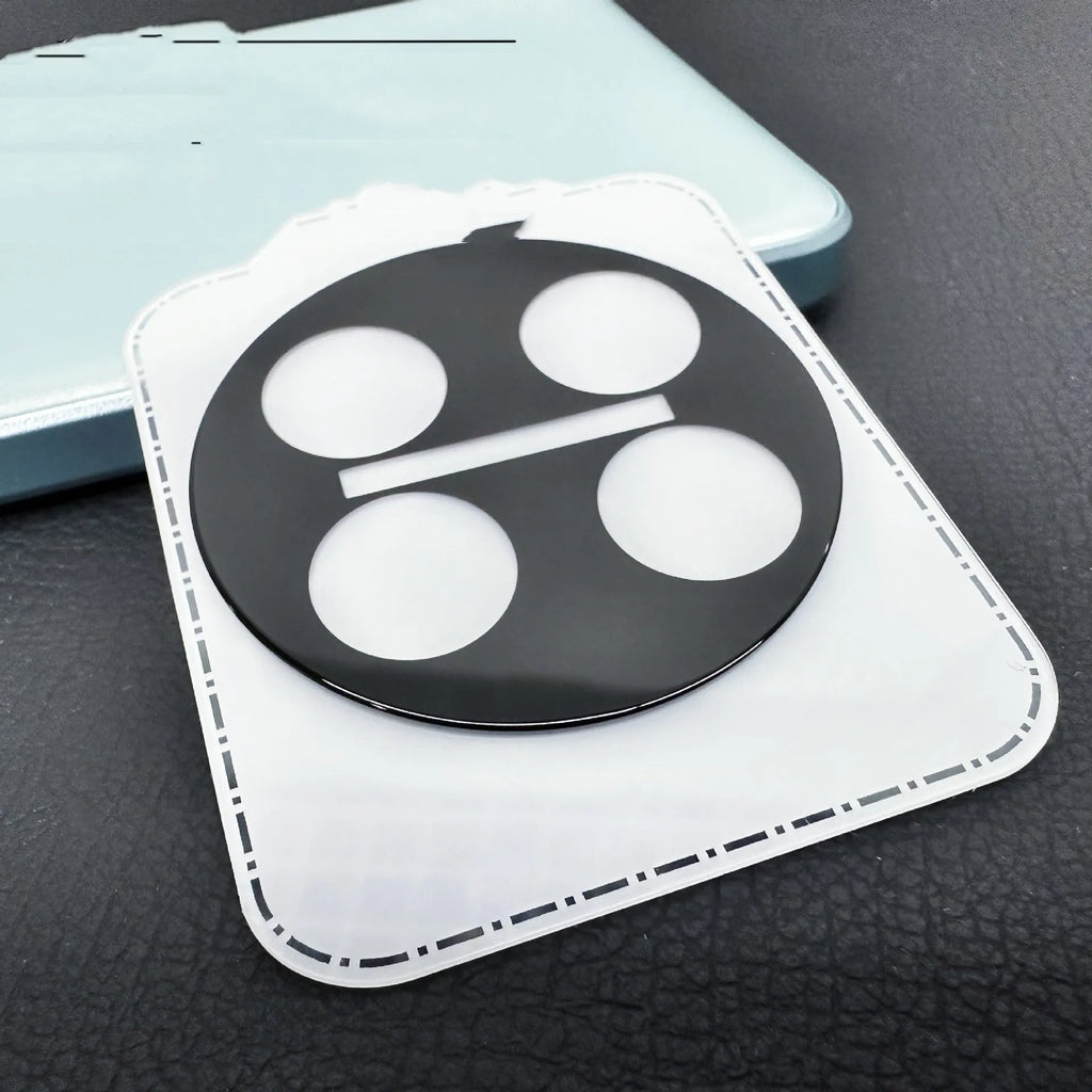 OnePlus compatible tempered glass lens protector with silk screen black ring and AR enhanced technology
