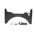 Black motorcycle cockpit fairing panel for BMW R1250GS and R1200GS adventure bikes