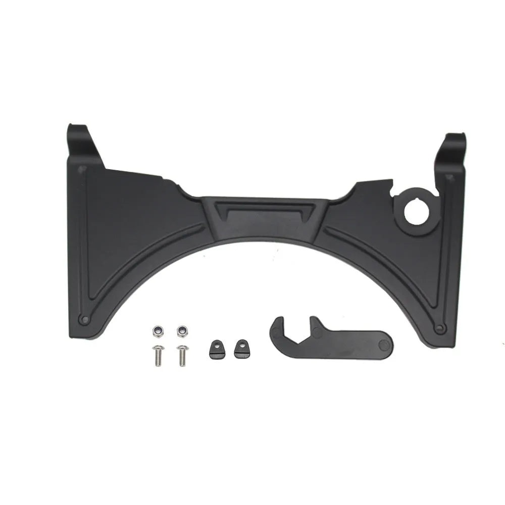 Black motorcycle cockpit fairing panel for BMW R1250GS and R1200GS adventure bikes