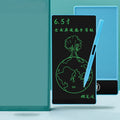 Blue LCD handwriting board with 6.5 inch screen and stylus for student writing practice