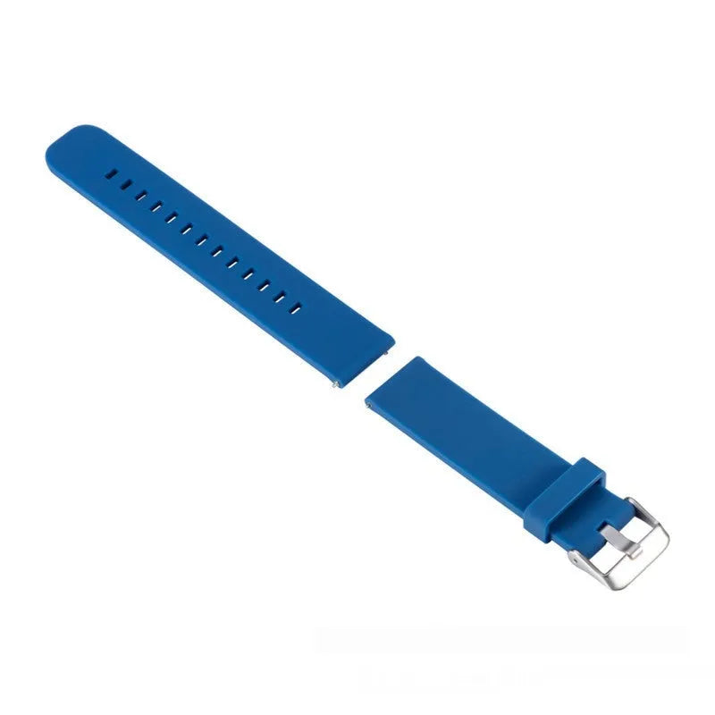 Solid colour silicone watch strap for Garmin Forerunner 245 in multiple colour options.