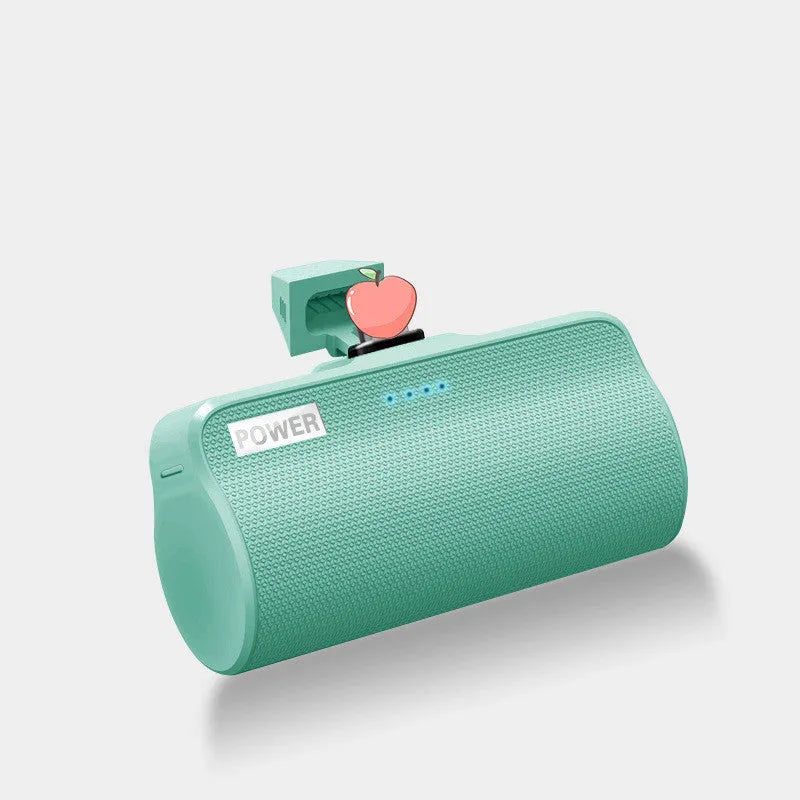 Universal mobile phone power bank portable charger with 3000mAh battery in black green pink white colours